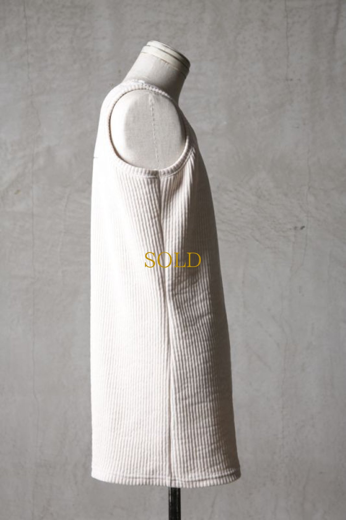 画像6: Wir Lineal / リネアル / 42L4210W107 / バッククロスフラットタンクトップ / Zikadenstimme (6)