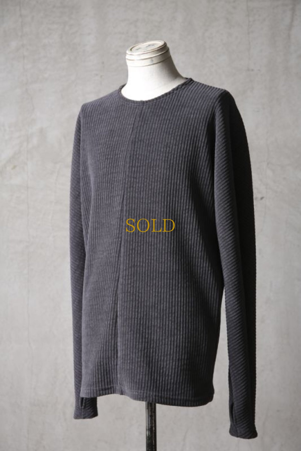 画像3: Wir Lineal / リネアル / KL012-W111 / MordiRoy knit Backcross Calm LONG SLEEVE / Kreuzigung (3)
