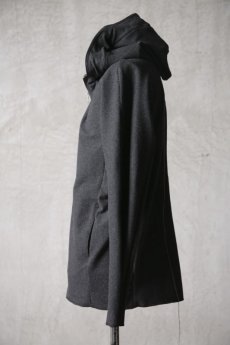 画像5: Wir Lineal / リネアル / KL011-W105 / Protean knit melton Inorganic DRESS ZIP HOODIE / Nicht mehr (5)
