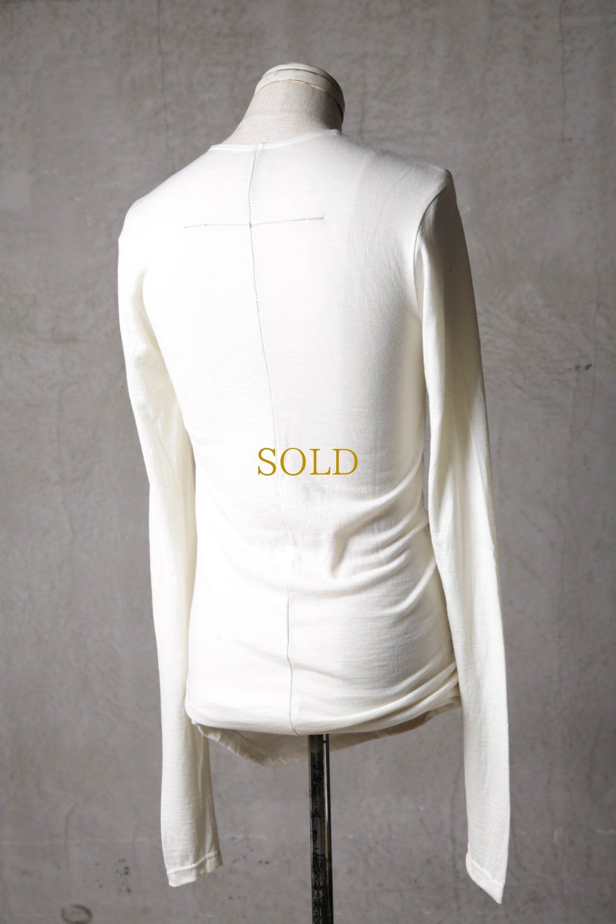 画像7: Thee Old CIRCUS / K002-1002 / SP120 by skin wool 2/72 / Horizontal U NECK LONG SLEEVE (7)