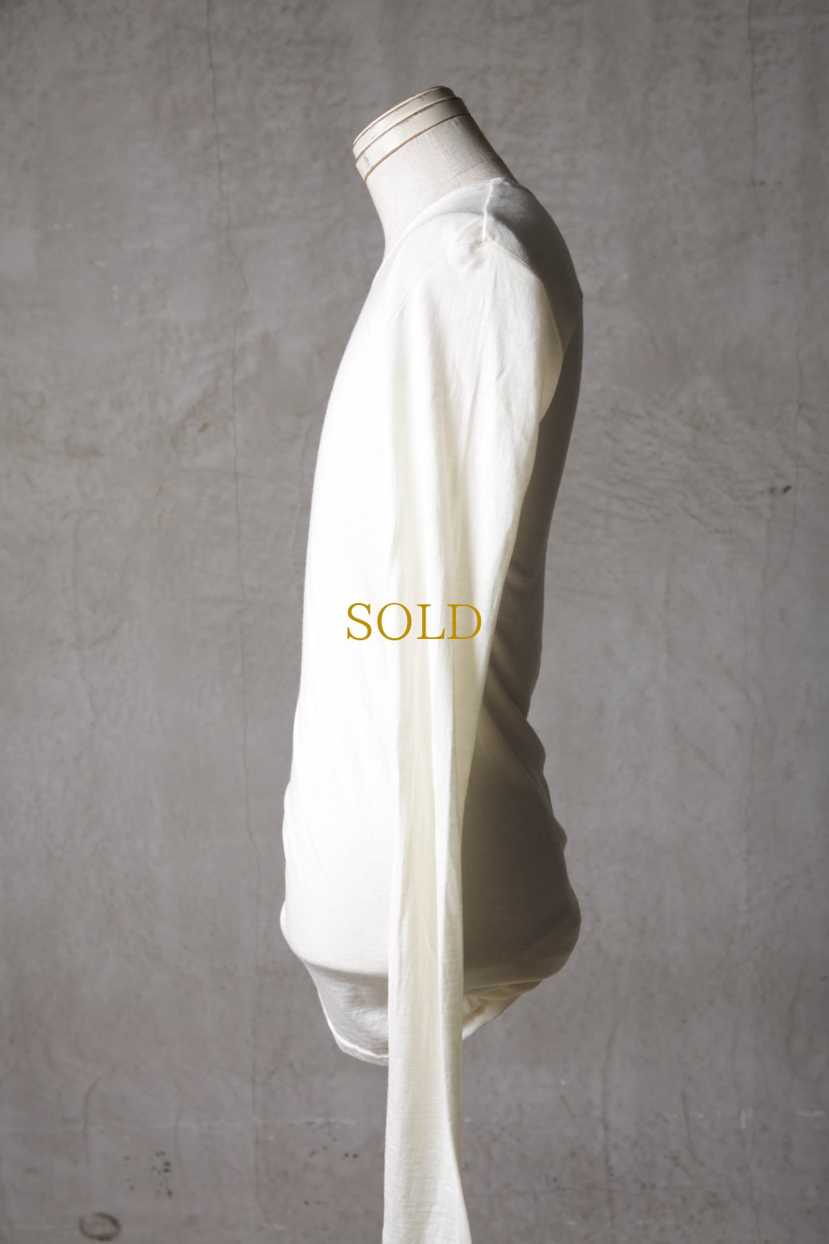 画像5: Thee Old CIRCUS / K002-1002 / SP120 by skin wool 2/72 / Horizontal U NECK LONG SLEEVE (5)