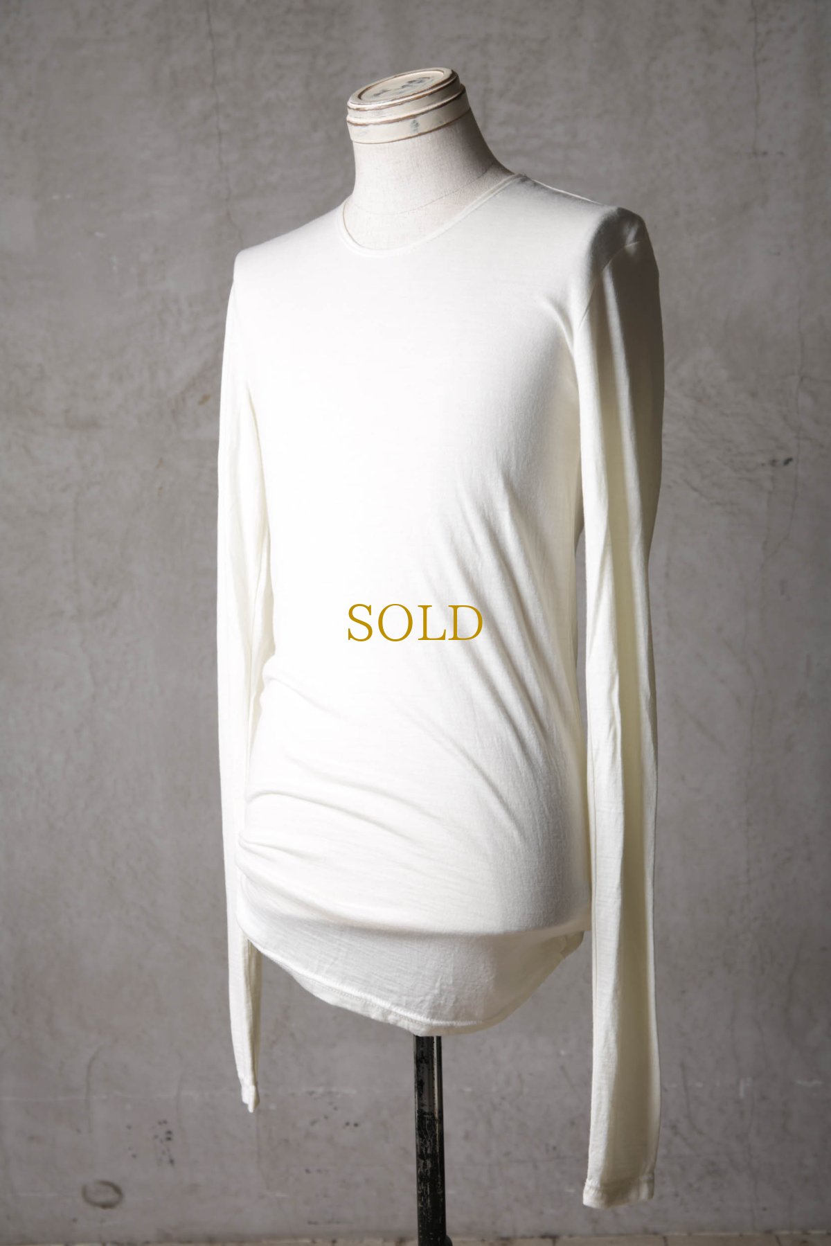画像3: Thee Old CIRCUS / K002-1002 / SP120 by skin wool 2/72 / Horizontal U NECK LONG SLEEVE (3)