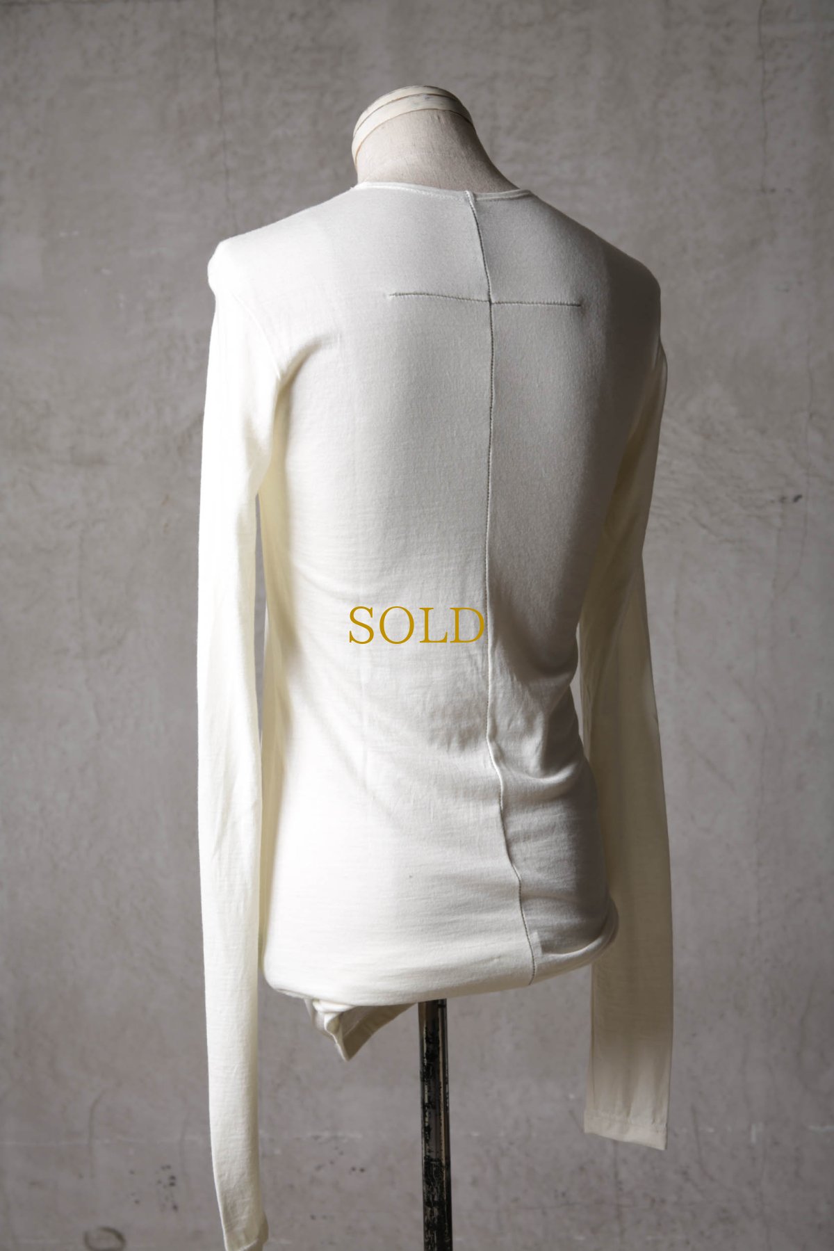 画像8: Thee Old CIRCUS / K002-1002 / SP120 by skin wool 2/72 / Horizontal U NECK LONG SLEEVE (8)