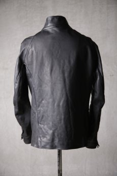 画像9: incarnation / インカネーション / H16-41867 / HEAVY WEIGHT BABY CALF LEATHER HI COLLAR ZIP BLOUSON JB-5 TYPE 2 (9)