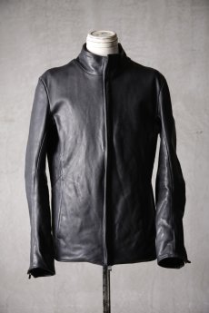 画像2: incarnation / インカネーション / H16-41867 / HEAVY WEIGHT BABY CALF LEATHER HI COLLAR ZIP BLOUSON JB-5 TYPE 2 (2)