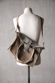 画像6: incarnation / インカネーション / 13M-9557L / HORSE LEATHER + HORSE BUTT LEATHER 2WAY SHOULDER M /WORKER  UNLINED " LARGE " (6)