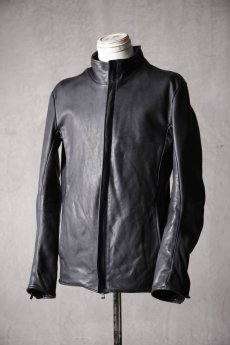 画像3: incarnation / インカネーション / H16-41867 / HEAVY WEIGHT BABY CALF LEATHER HI COLLAR ZIP BLOUSON JB-5 TYPE 2 (3)