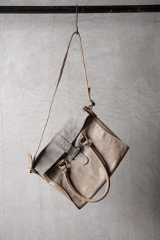 画像2: incarnation / インカネーション / 13M-9557L / HORSE LEATHER + HORSE BUTT LEATHER 2WAY SHOULDER M /WORKER  UNLINED " LARGE " (2)