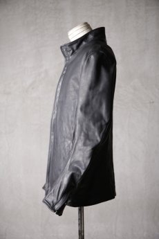 画像5: incarnation / インカネーション / H16-41867 / HEAVY WEIGHT BABY CALF LEATHER HI COLLAR ZIP BLOUSON JB-5 TYPE 2 (5)