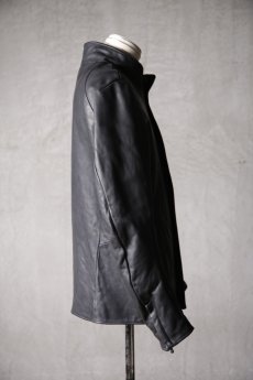 画像6: incarnation / インカネーション / H16-41867 / HEAVY WEIGHT BABY CALF LEATHER HI COLLAR ZIP BLOUSON JB-5 TYPE 2 (6)