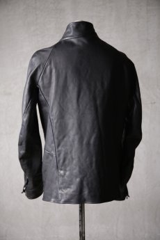 画像8: incarnation / インカネーション / H16-41867 / HEAVY WEIGHT BABY CALF LEATHER HI COLLAR ZIP BLOUSON JB-5 TYPE 2 (8)