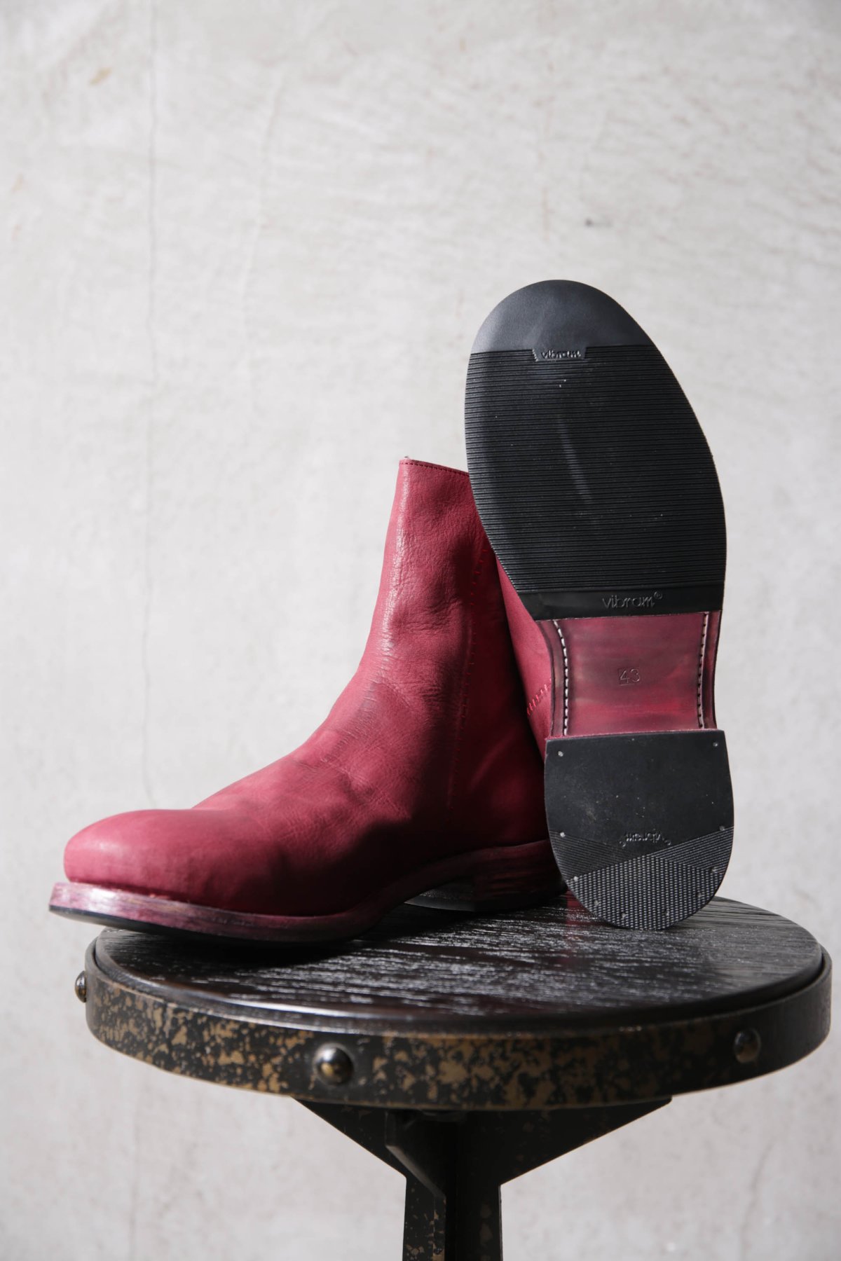 画像2: Portaille / ポルタユ / 37 / " OVER ROCK " BACK ZIP FLAT SOLE BOOTS  (2)