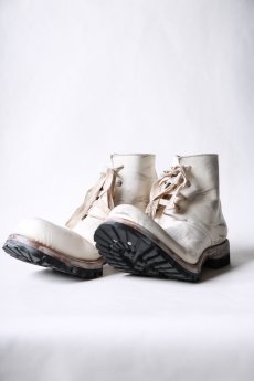 画像3: Portaille / ポルタユ / PL2003 / " 4 HOLE " BACK ZIP LACE UP BOOTS  (3)