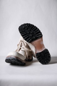 画像6: Portaille / ポルタユ / PL2003 / " 4 HOLE " BACK ZIP LACE UP BOOTS  (6)