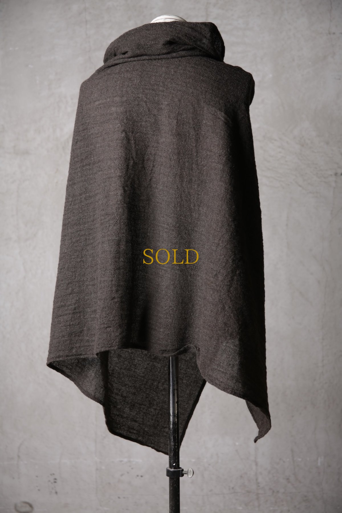 画像8: Thee Old CIRCUS / F007-3302 / 2/48 Rust wool gauze / MaMaMant HOODIE (8)