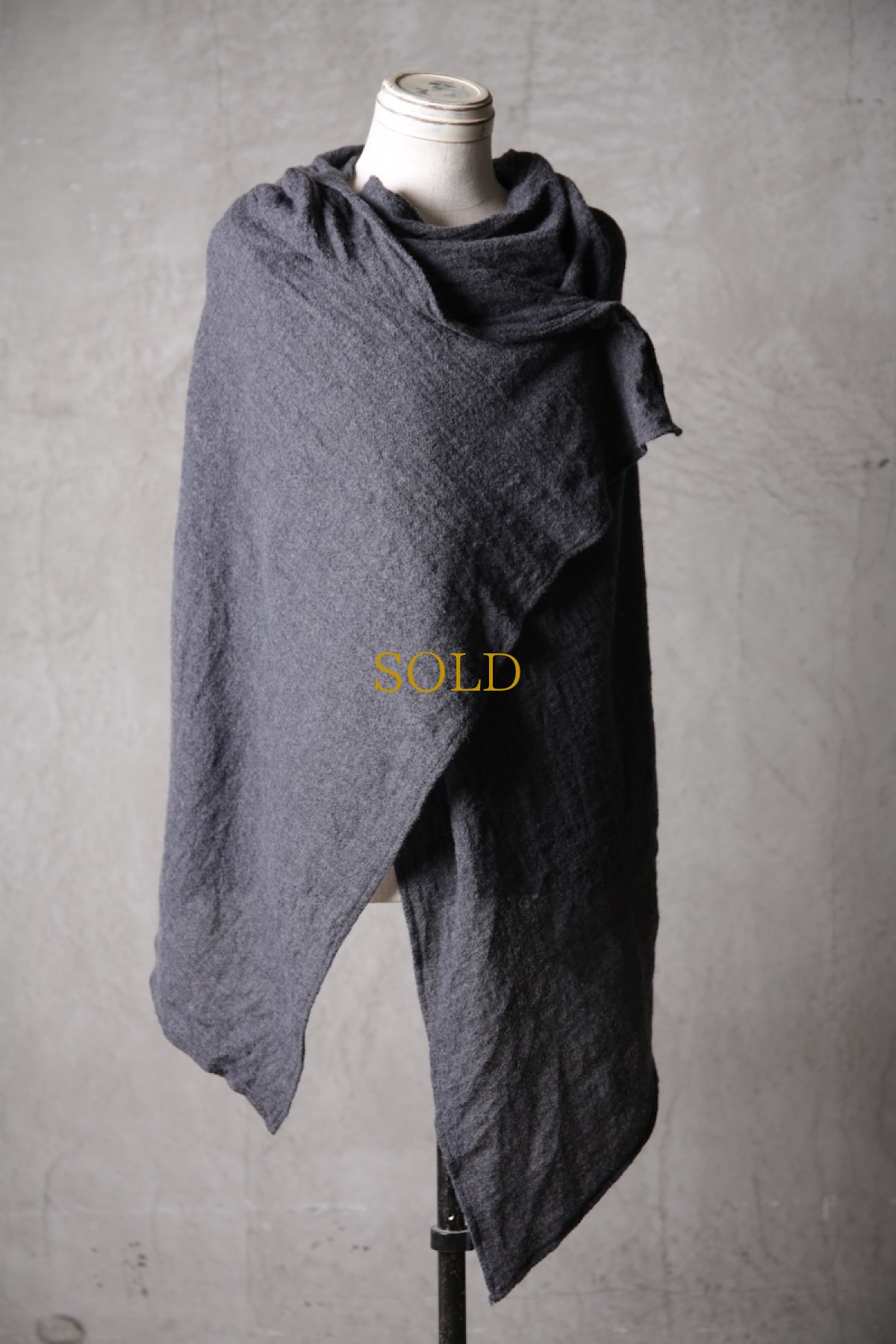 画像13: Thee Old CIRCUS / F007-3302 / 2/48 Rust wool gauze / MaMaMant HOODIE (13)