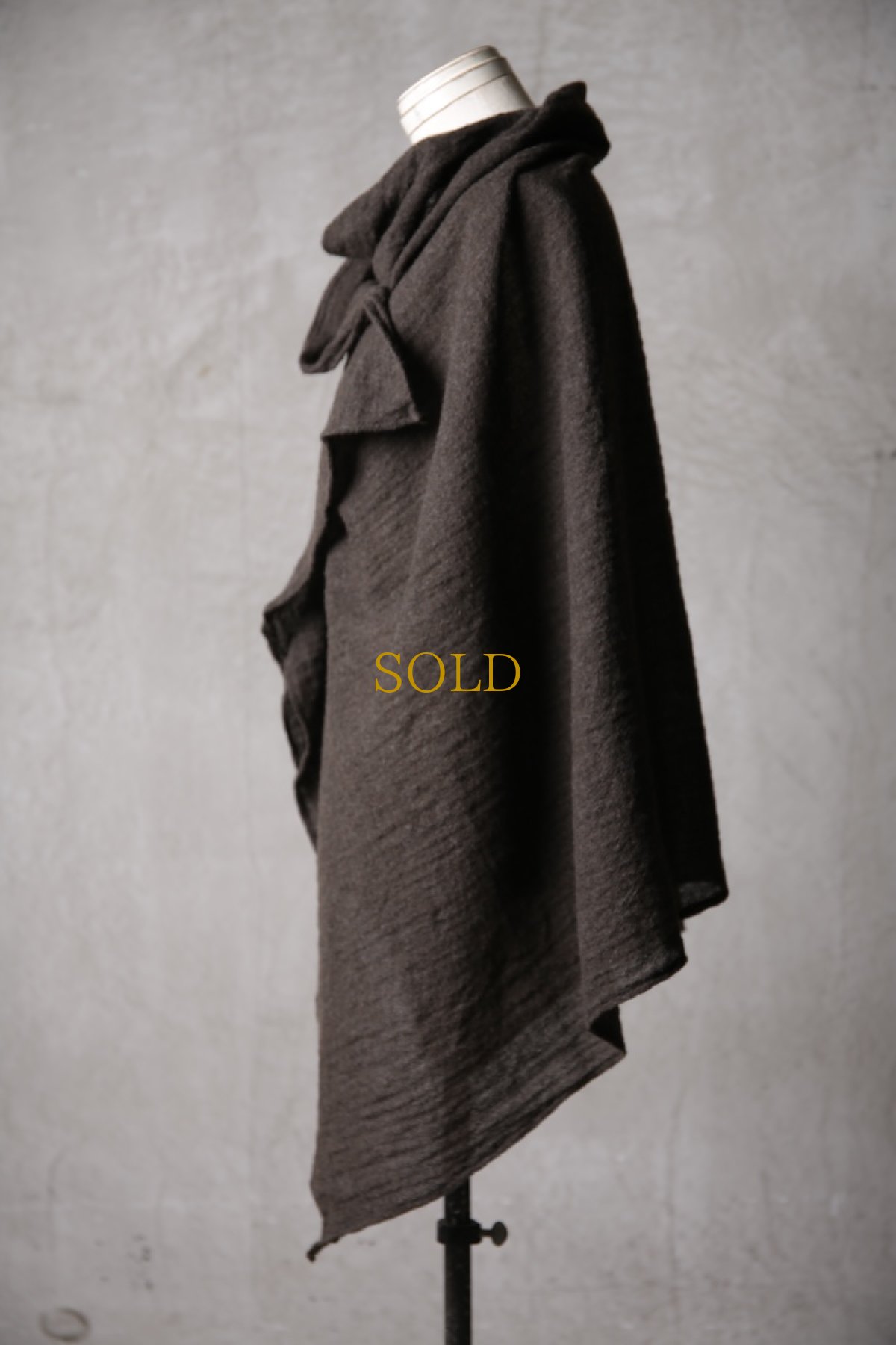 画像5: Thee Old CIRCUS / F007-3302 / 2/48 Rust wool gauze / MaMaMant HOODIE (5)