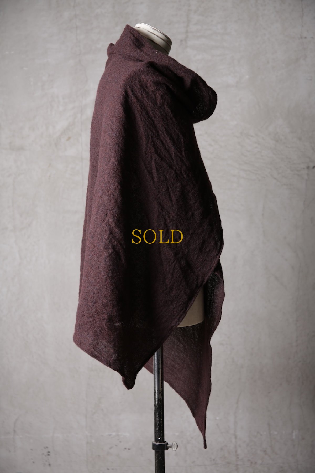 画像24: Thee Old CIRCUS / F007-3302 / 2/48 Rust wool gauze / MaMaMant HOODIE (24)