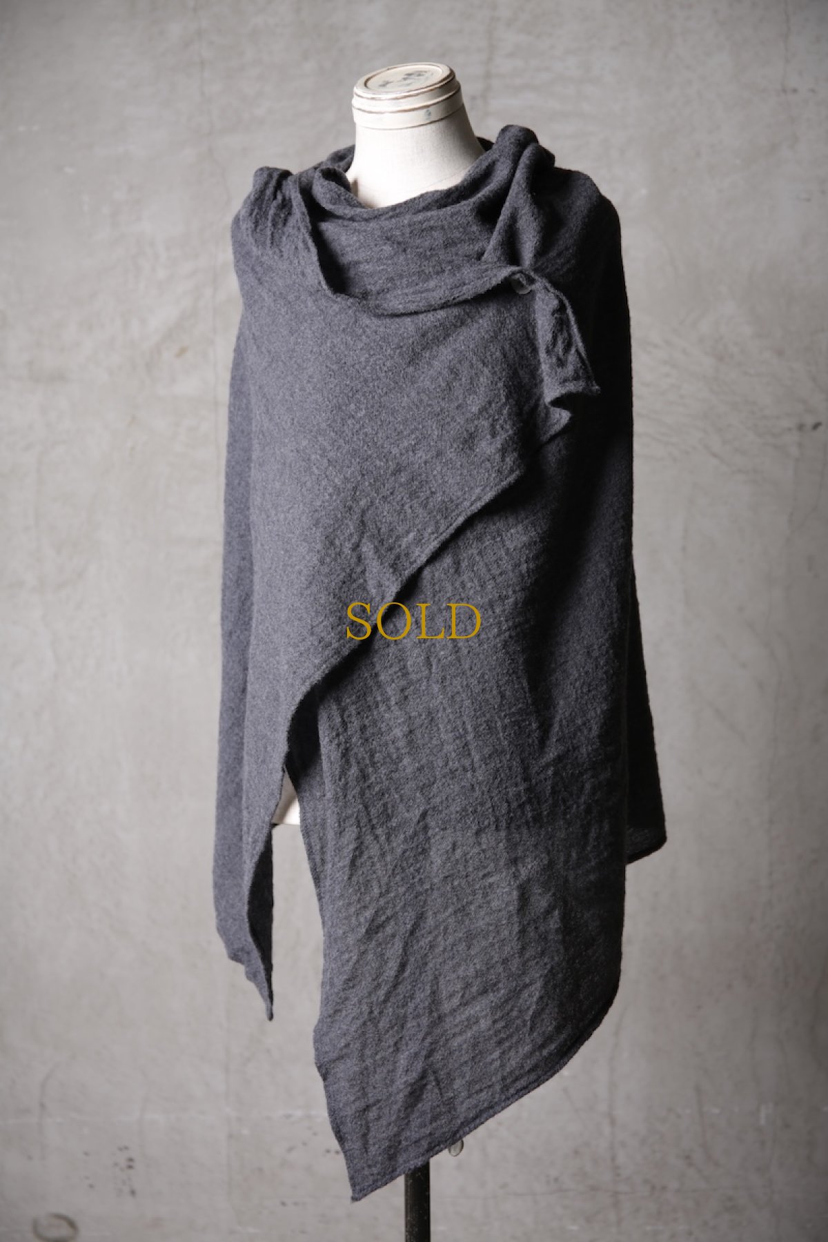 画像12: Thee Old CIRCUS / F007-3302 / 2/48 Rust wool gauze / MaMaMant HOODIE (12)