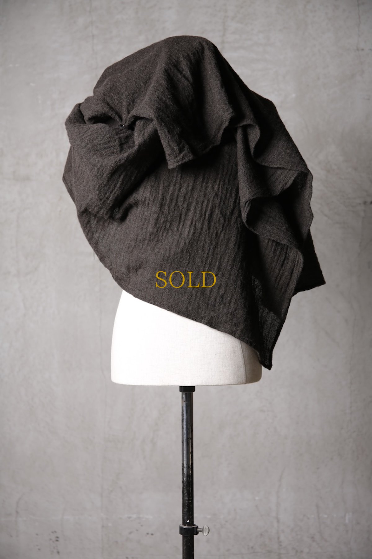 画像10: Thee Old CIRCUS / F007-3302 / 2/48 Rust wool gauze / MaMaMant HOODIE (10)