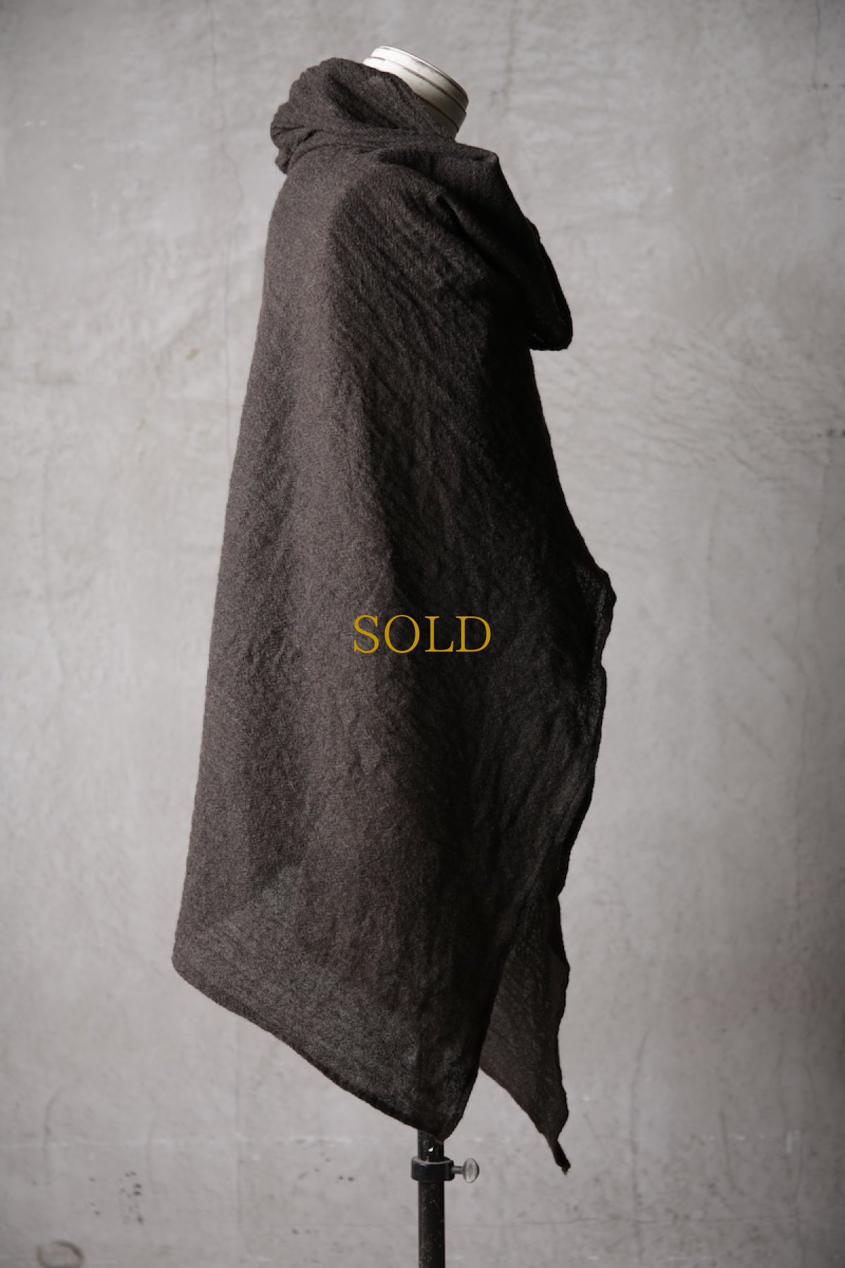 画像6: Thee Old CIRCUS / F007-3302 / 2/48 Rust wool gauze / MaMaMant HOODIE (6)