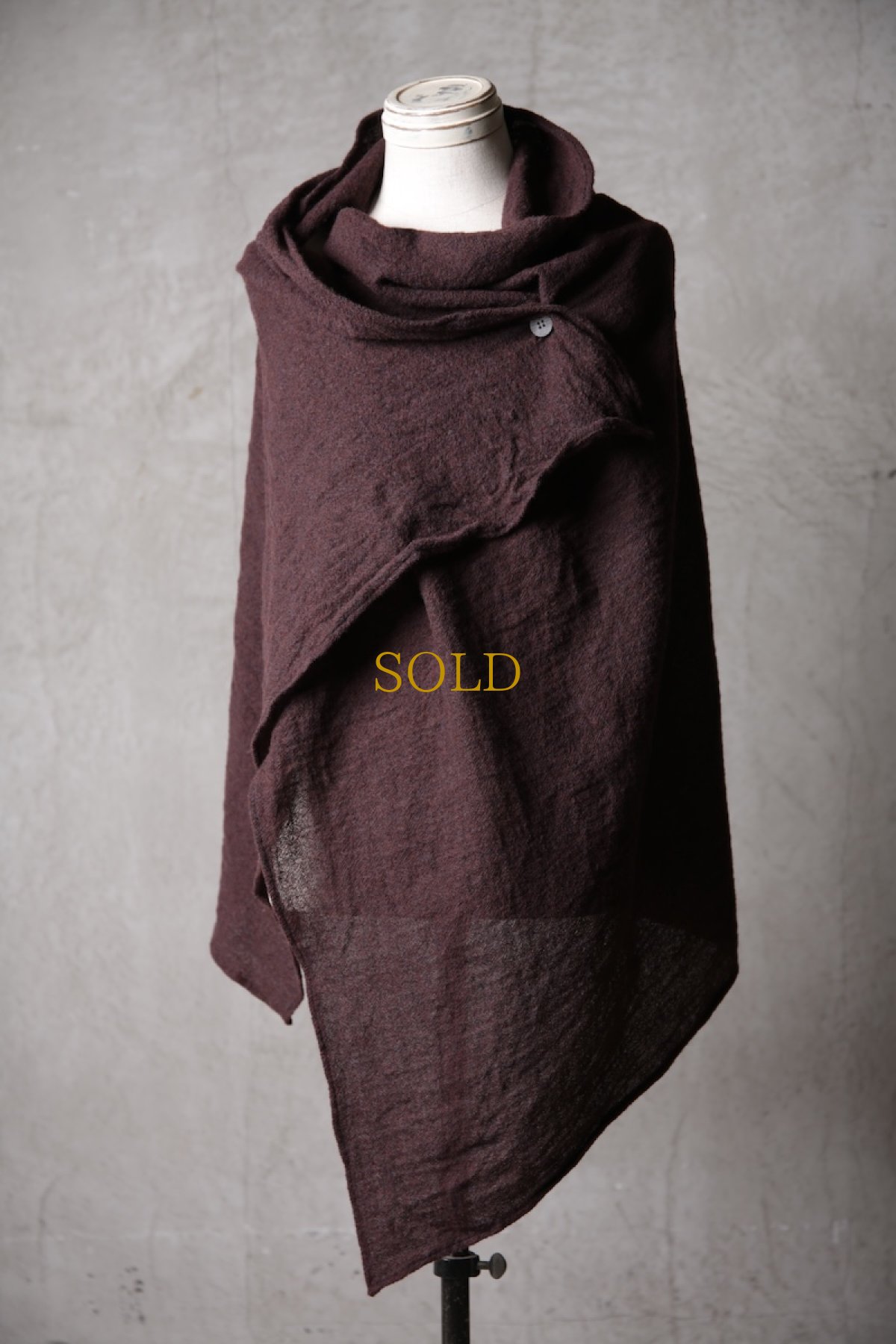 画像21: Thee Old CIRCUS / F007-3302 / 2/48 Rust wool gauze / MaMaMant HOODIE (21)