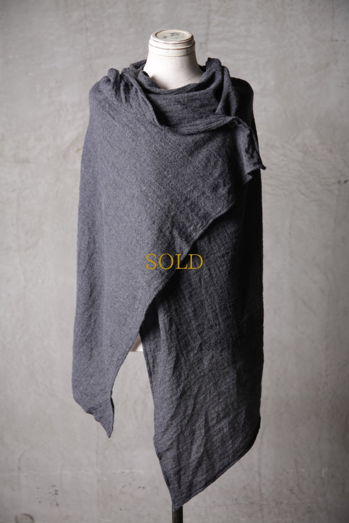 画像11: Thee Old CIRCUS / F007-3302 / 2/48 Rust wool gauze / MaMaMant HOODIE (11)