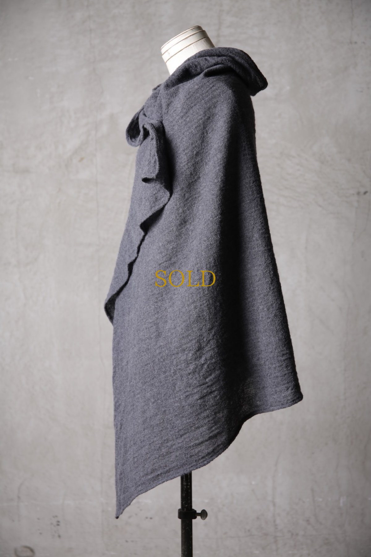 画像14: Thee Old CIRCUS / F007-3302 / 2/48 Rust wool gauze / MaMaMant HOODIE (14)