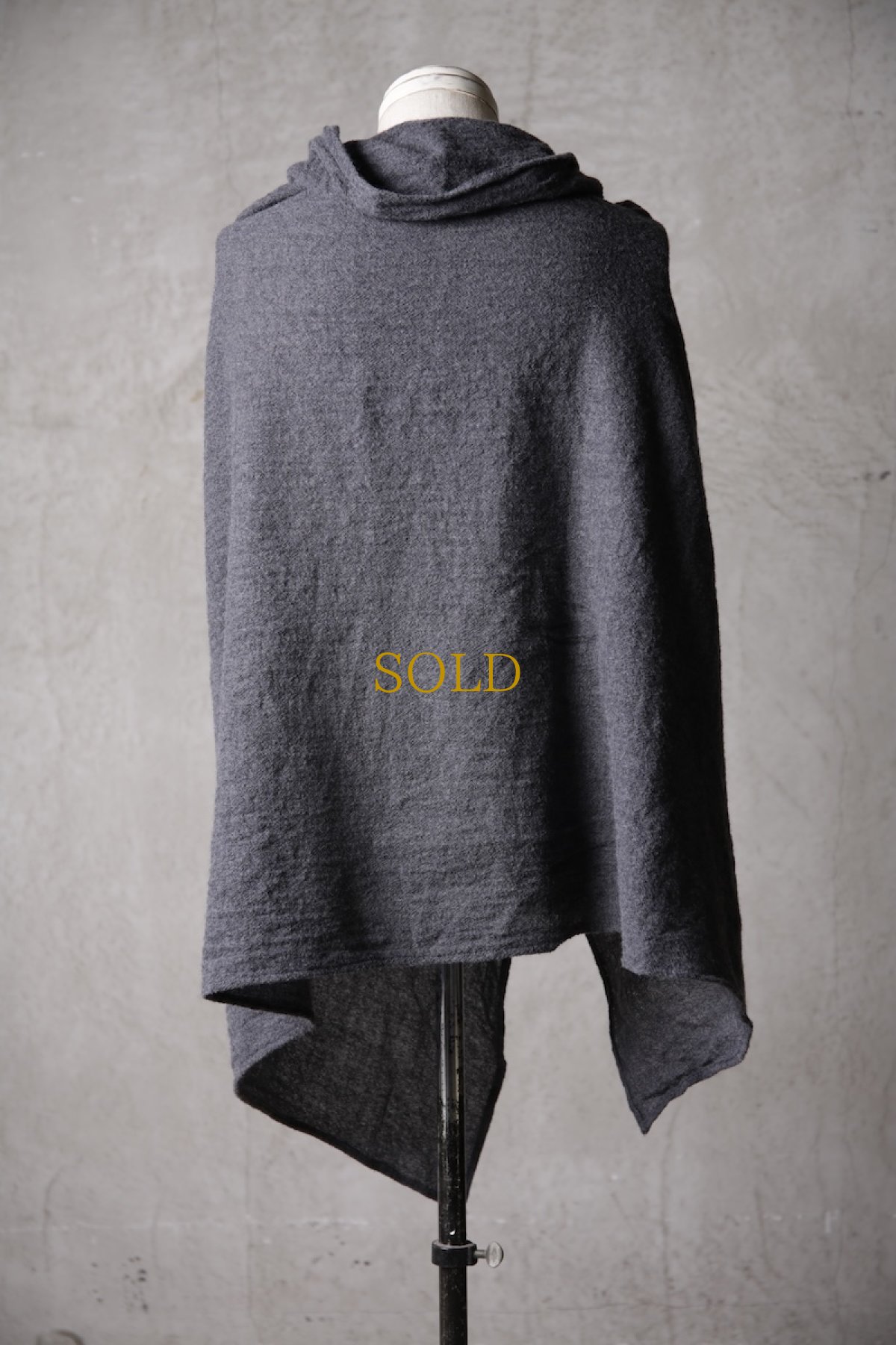 画像18: Thee Old CIRCUS / F007-3302 / 2/48 Rust wool gauze / MaMaMant HOODIE (18)