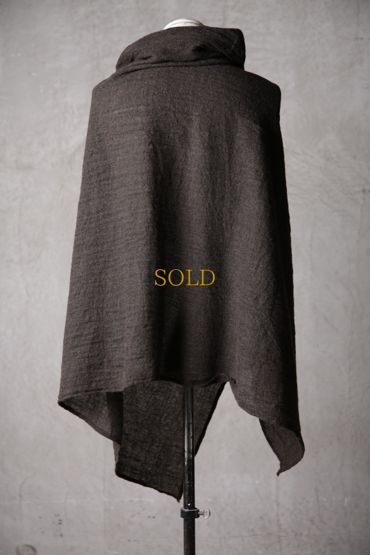 画像9: Thee Old CIRCUS / F007-3302 / 2/48 Rust wool gauze / MaMaMant HOODIE (9)