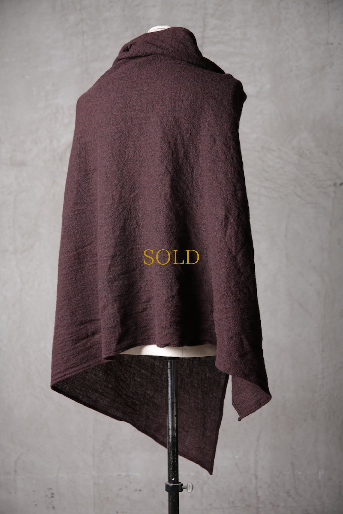 画像26: Thee Old CIRCUS / F007-3302 / 2/48 Rust wool gauze / MaMaMant HOODIE (26)