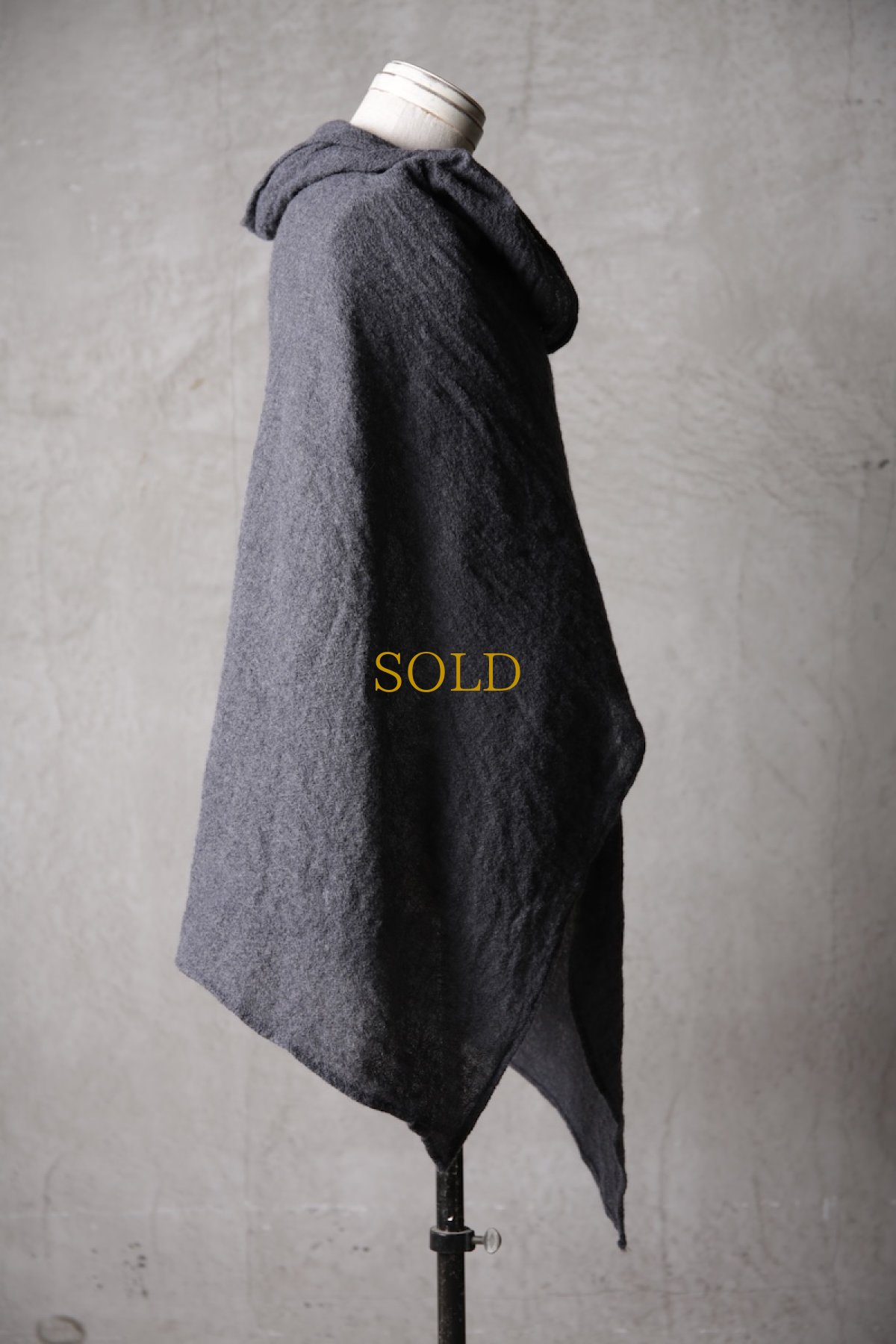 画像15: Thee Old CIRCUS / F007-3302 / 2/48 Rust wool gauze / MaMaMant HOODIE (15)