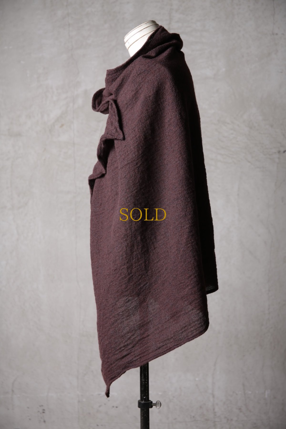 画像23: Thee Old CIRCUS / F007-3302 / 2/48 Rust wool gauze / MaMaMant HOODIE (23)