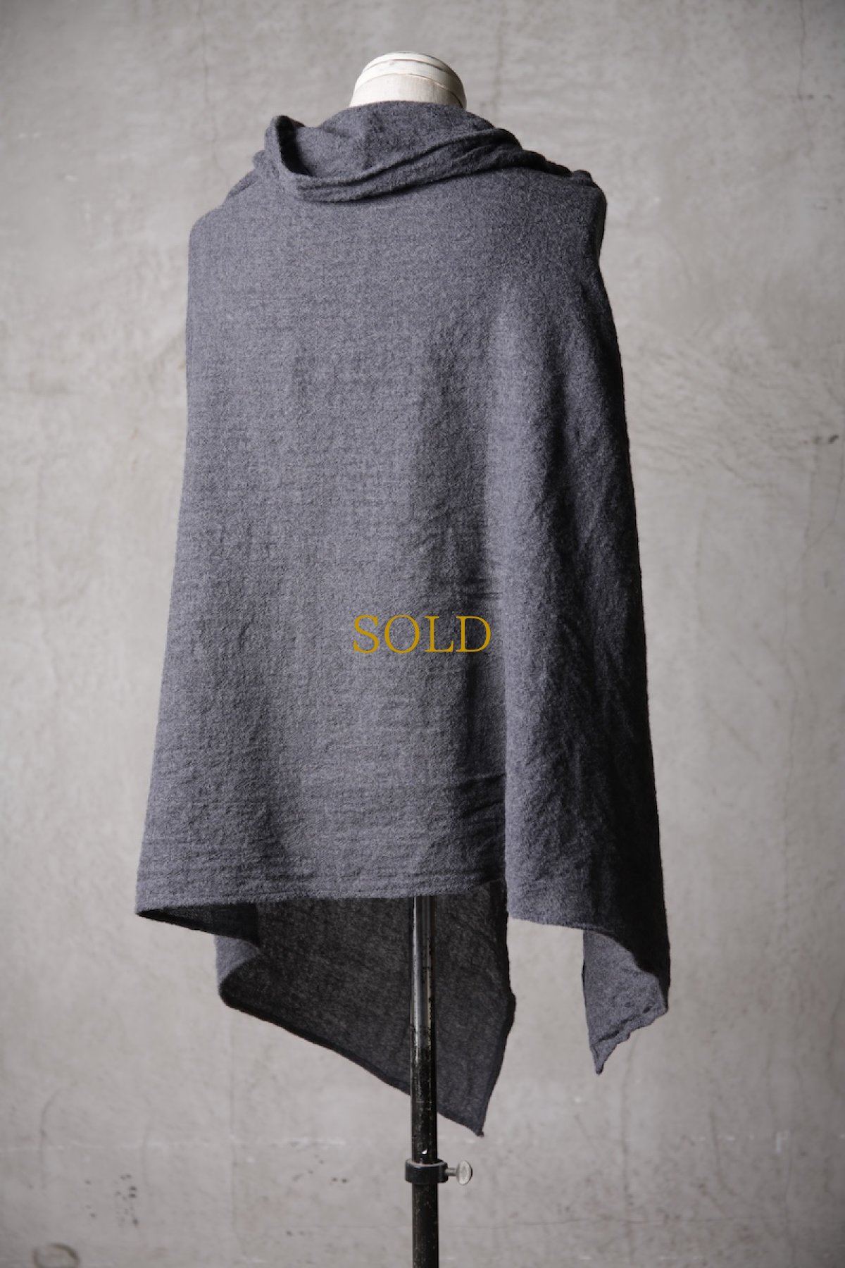 画像17: Thee Old CIRCUS / F007-3302 / 2/48 Rust wool gauze / MaMaMant HOODIE (17)