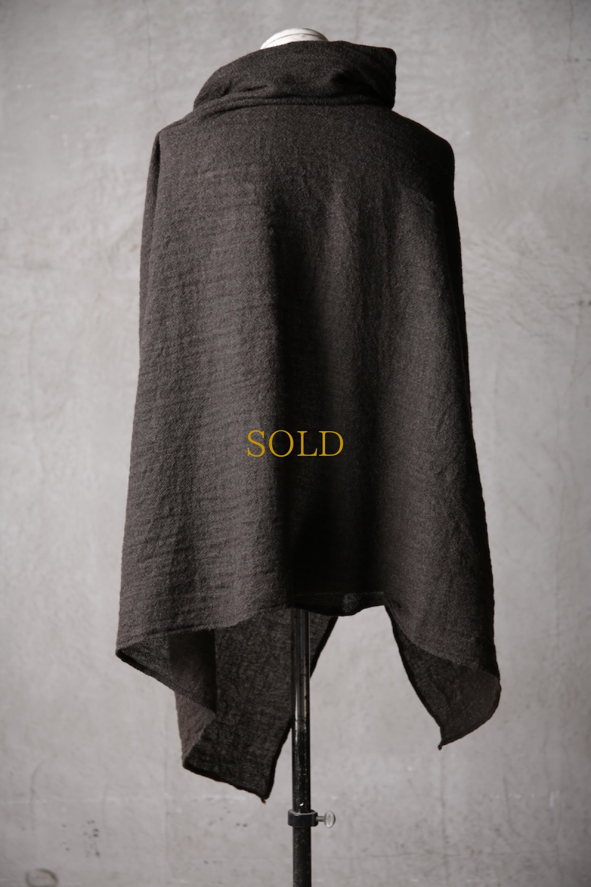 画像7: Thee Old CIRCUS / F007-3302 / 2/48 Rust wool gauze / MaMaMant HOODIE (7)