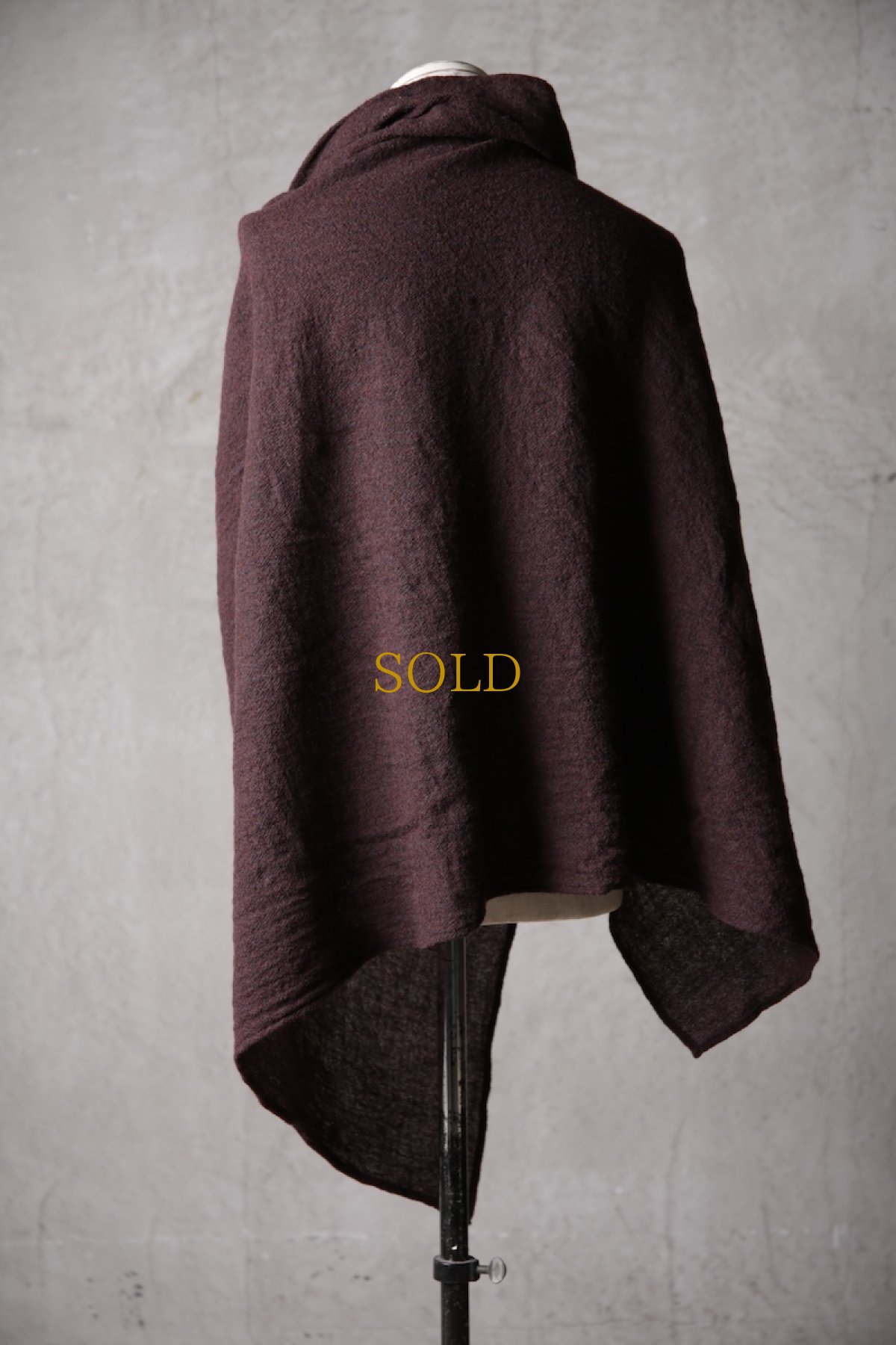 画像25: Thee Old CIRCUS / F007-3302 / 2/48 Rust wool gauze / MaMaMant HOODIE (25)
