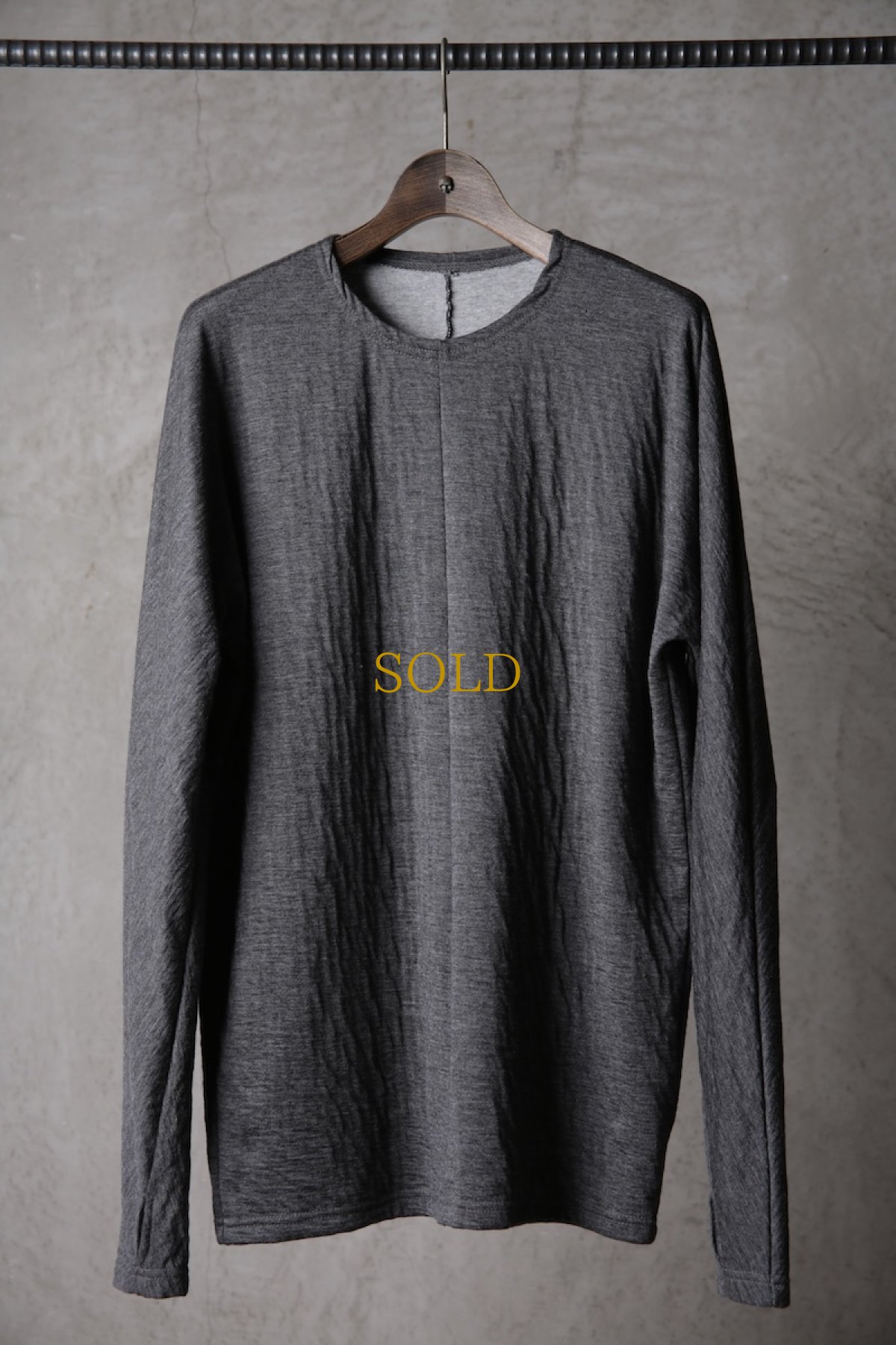画像1: Wir Lineal / リネアル / KL013-W111 / AC-W/C bandage gauze knit Backcross Calm LONG SLEEVE / Kreuzigung (1)
