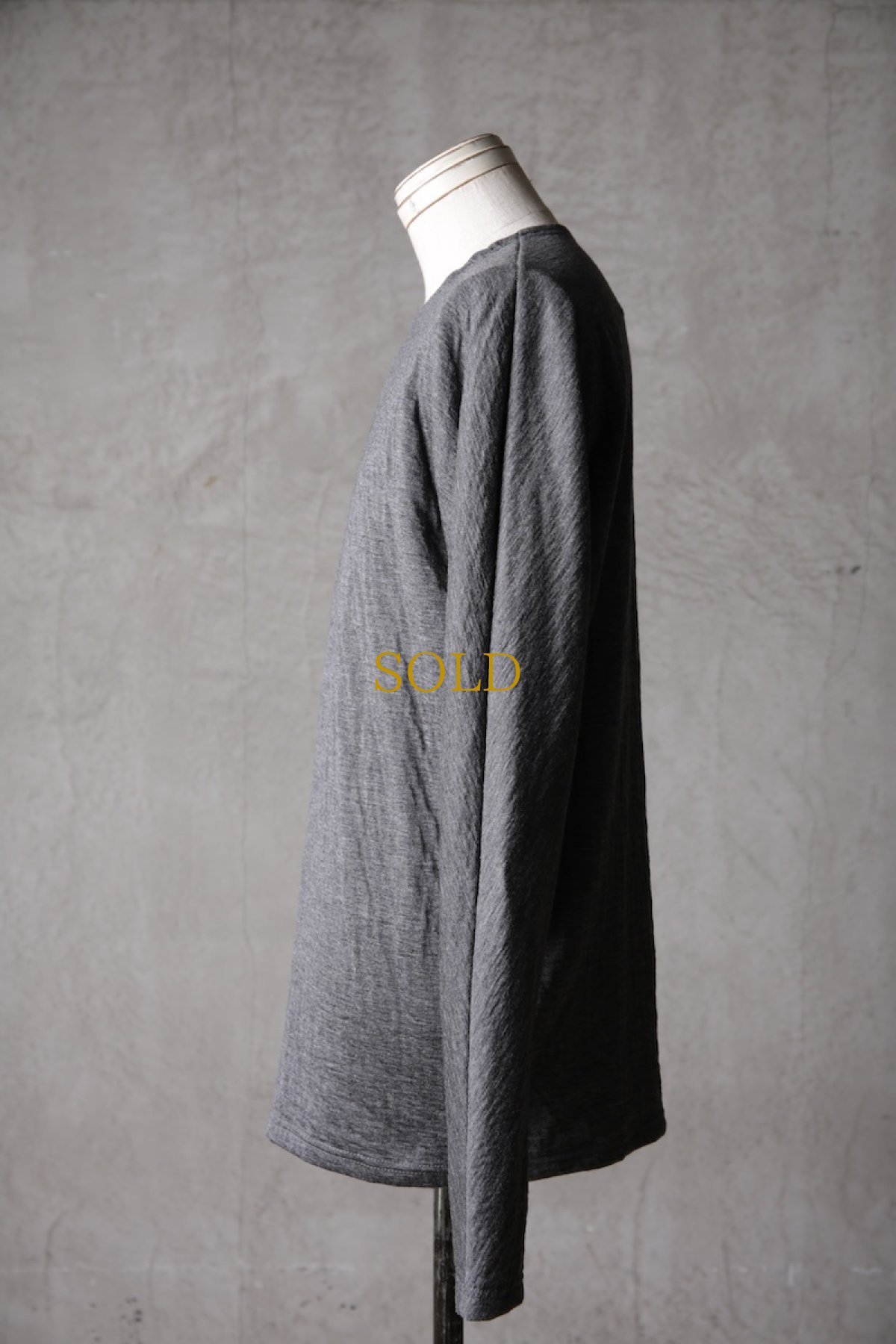 画像5: Wir Lineal / リネアル / KL013-W111 / AC-W/C bandage gauze knit Backcross Calm LONG SLEEVE / Kreuzigung (5)
