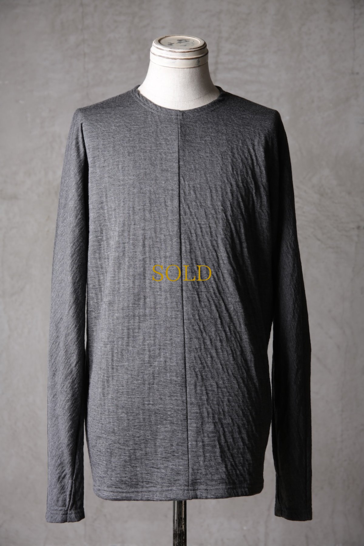 画像2: Wir Lineal / リネアル / KL013-W111 / AC-W/C bandage gauze knit Backcross Calm LONG SLEEVE / Kreuzigung (2)