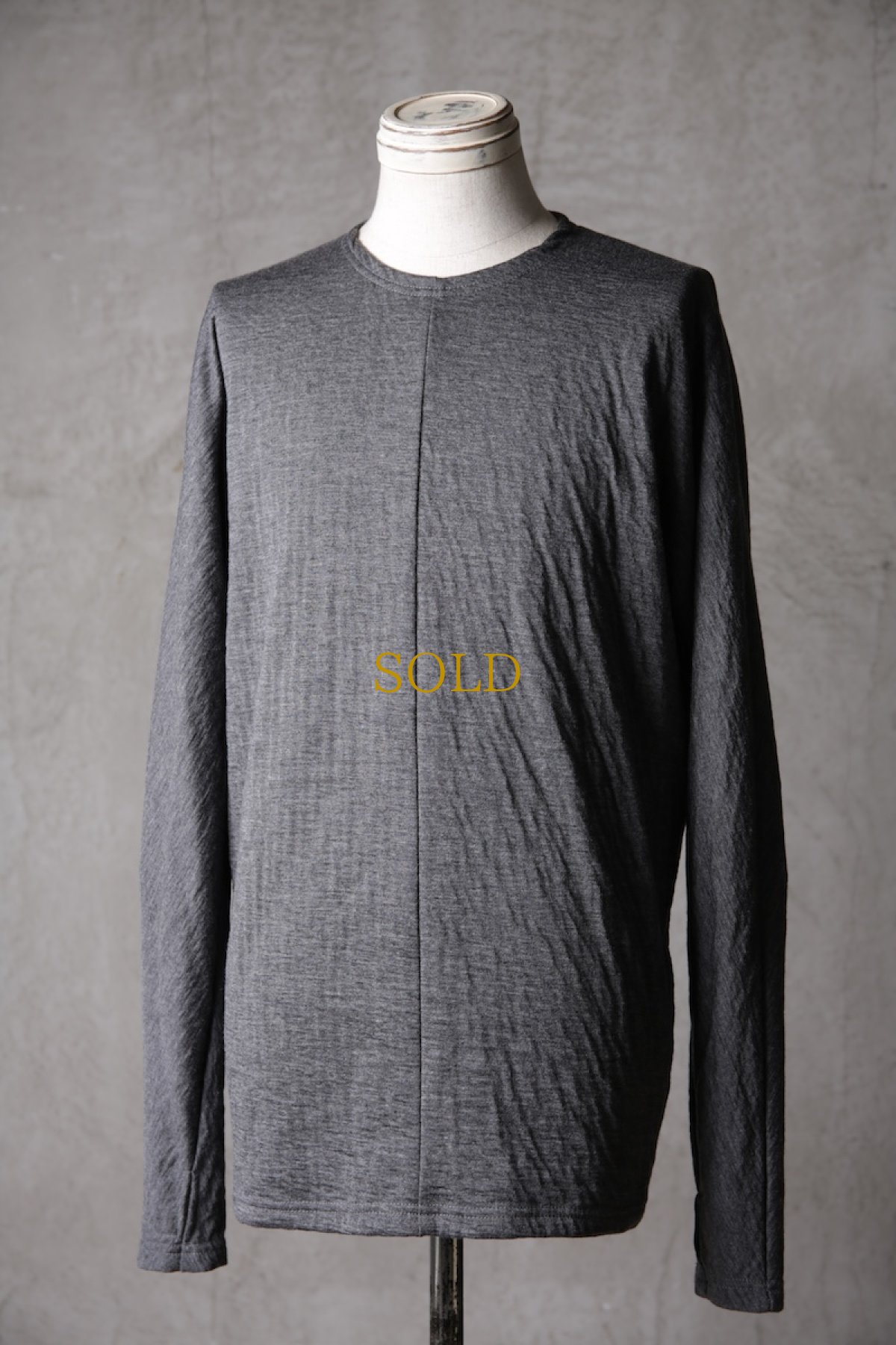 画像3: Wir Lineal / リネアル / KL013-W111 / AC-W/C bandage gauze knit Backcross Calm LONG SLEEVE / Kreuzigung (3)