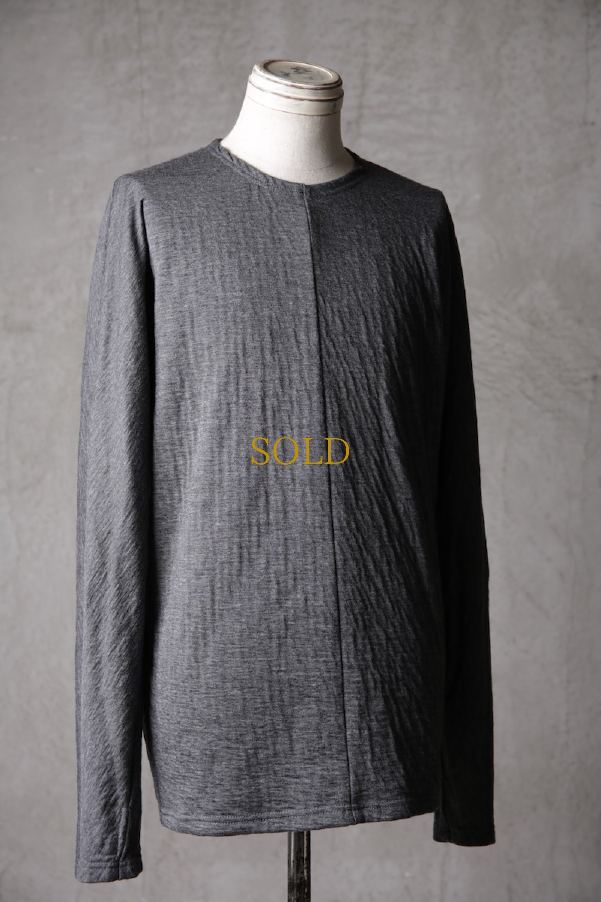 画像4: Wir Lineal / リネアル / KL013-W111 / AC-W/C bandage gauze knit Backcross Calm LONG SLEEVE / Kreuzigung (4)