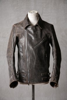 画像2: incarnation / インカネーション / 11D-42113 / HORSE RESIN LEATHER EDEN W-RIDERS LINED (2)