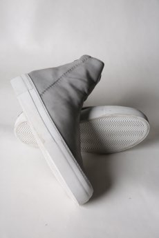 画像9: incarnation / インカネーション / 11V-7667  / HORSE LEATHER BACK ZIP SHORT LINED #WHITE HI RUBBER SOLES PIECE DYED (9)