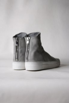 画像6: incarnation / インカネーション / 11V-7667  / HORSE LEATHER BACK ZIP SHORT LINED #WHITE HI RUBBER SOLES PIECE DYED (6)