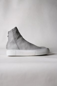 画像5: incarnation / インカネーション / 11V-7667  / HORSE LEATHER BACK ZIP SHORT LINED #WHITE HI RUBBER SOLES PIECE DYED (5)
