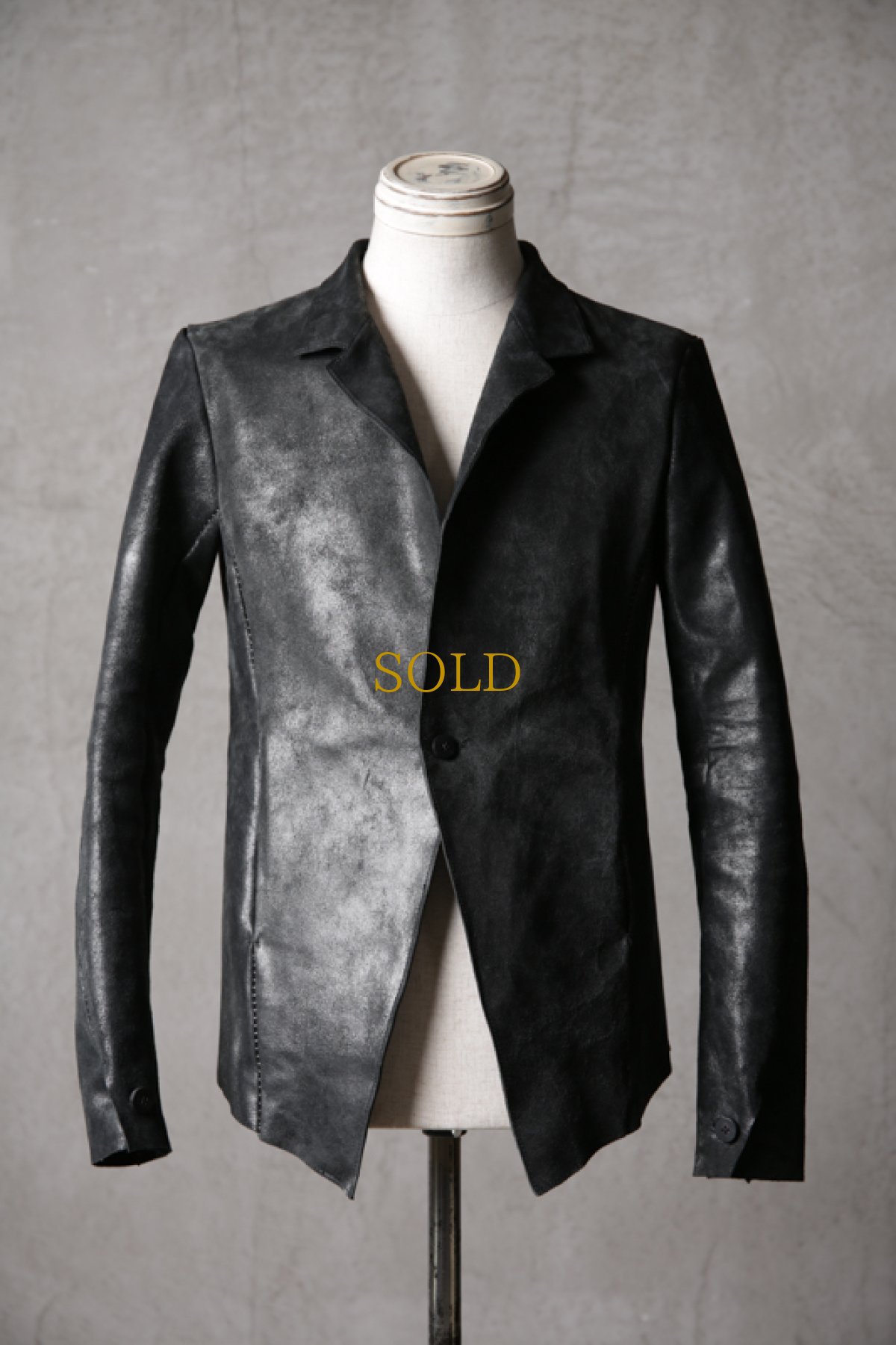 画像2: incarnation / インカネーション / 11D-170L / HORSE RESIN LEATHER EDEN TAILORED UNLINED (2)
