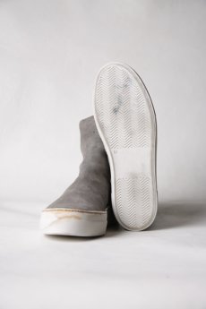 画像22: incarnation / インカネーション / 11V-7667  / HORSE LEATHER BACK ZIP SHORT LINED #WHITE HI RUBBER SOLES PIECE DYED (22)