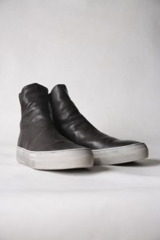 画像11: incarnation / インカネーション / 11V-7667  / HORSE LEATHER BACK ZIP SHORT LINED #WHITE HI RUBBER SOLES PIECE DYED (11)