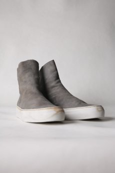 画像18: incarnation / インカネーション / 11V-7667  / HORSE LEATHER BACK ZIP SHORT LINED #WHITE HI RUBBER SOLES PIECE DYED (18)