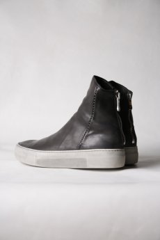 画像14: incarnation / インカネーション / 11V-7667  / HORSE LEATHER BACK ZIP SHORT LINED #WHITE HI RUBBER SOLES PIECE DYED (14)